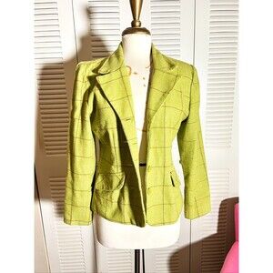 Hillard & Hanson Blazer Size 12 Vintage 90's Corporate Chic Structured Jacket